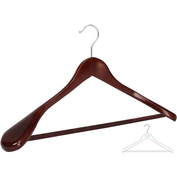 Cabides Clássicos "Superior" Castanho Madeira